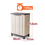 NNEMB 91cm Lockable Outdoor Storage Cabinet