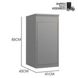 NNEMB Freestanding Parcel Post Box Letterbox, Woodland Grey