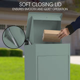 NNEMB Freestanding Parcel Post Box Letterbox, Cottage Green