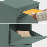 NNEMB Freestanding Parcel Post Letterbox, Letter Slot, Cottage Green