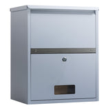NNEMB Wall Mounted Parcel Post Box Letterbox, Surfmist Light Grey