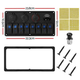 NNEDSZ Switch Panel For Car Boat Marine (8 Gang 12V)