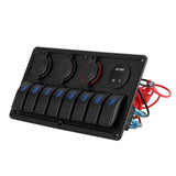 NNEDSZ Switch Panel For Car Boat Marine (8 Gang 12V)