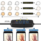 Dimmable Led Ring Light With Phone Tripod Stand-1915198320675000322