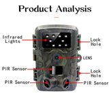 1080P Wildlife Hunting Camera With Night Vision For Outdoor Tracking-1922443457125814274