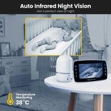 Smart Night Vision Baby Monitor With 4.3 Colour Display And Zoom-1915196529199681539