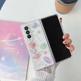 Sparkling Tpu Case For Samsung Galaxy Z Fold 4 - Glitter Epoxy-1915196645893607426
