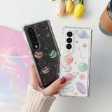 Sparkling Tpu Case For Samsung Galaxy Z Fold 4 - Glitter Epoxy-1915196645893607427