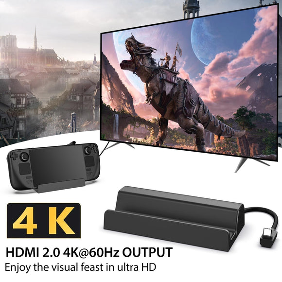 Steam Deck Expansion Dock With Hdmi And Gigabit Network Port-1922443429510516737