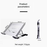 Vertical Laptop Stand - 5 Levels Riser For Desk-1915197465330585601