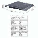 Gaming Laptop Stand With Led Fan-1915197507768553478