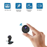 Mini Wifi Camera With 4K Hd Wide Angle Night Vision And Loop Recording 140 Degree-1915197527582445569
