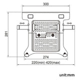 Universal Laptop Mount For Vesa 100X100Mm - Fits 10-17 Inch Notebooks-1915197411186315267