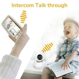 5-Inch Hd Baby Monitor With Built-In Ptz Rotation For Enhanced Security-1915196515312340999
