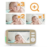 5-Inch Hd Baby Monitor With Built-In Ptz Rotation For Enhanced Security-1915196515312341000