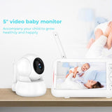5-Inch Wireless Baby Monitor With Infrared Night Vision And Two-Way Intercom-1915196526024593409