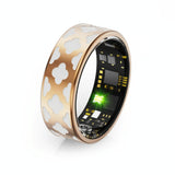 Smart Ring With Heart Rate Blood Oxygen Sleep Monitoring - Multiple Sports Modes - Rose Gold Size 12-1915197119489249282