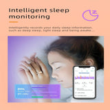 Smart Ring With Heart Rate Blood Oxygen Sleep Monitoring - Multiple Sports Modes - Rose Gold Size 12-1915197119489249288