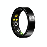 Smart Ring With Heart Rate Blood Oxygen Sleep Monitoring And Multiple Sports Modes - Black Size 7-1915196815020527623