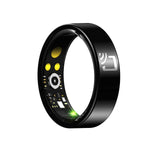 Smart Ring With Heart Rate Blood Oxygen & Sleep Monitoring - Multiple Sports Modes - Black Size 12-1915196912026390535