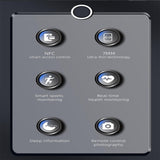 Smart Ring With Heart Rate Blood Oxygen & Sleep Monitoring - Multiple Sports Modes - Black Size 12-1915196912026390530
