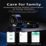 Smart Ring With Heart Rate Blood Oxygen & Sleep Monitoring - Multiple Sports Modes - Black Size 12-1915196912026390532