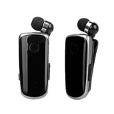 Wireless Bluetooth In-Ear Earphone With Vibrating Alert And Hands-Free Clip - Black-1915198351918370816