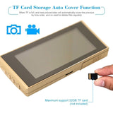 4.3 Digital Doorbell With Lcd Screen And Peephole Viewer - Gold-1915196910713573382