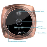 4.3 Digital Doorbell With Lcd Screen And Peephole Viewer - Gold-1915196910713573383