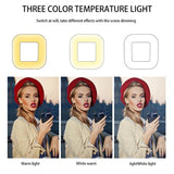 Dimmable Square Led Light With Tripod And Phone Holder-1915197551141851141
