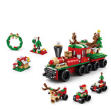6-in-1 Christmas Building Blocks Train Set 200+ Pieces