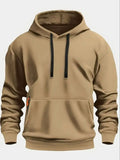 NNEOBA Men's Solid Color Fleece Hoodie