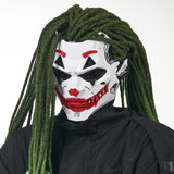 Cyberpunk Clown Cosplay Mask with Braids