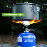 NNEOBA Ultralight Titanium Camping Stove 2700W Portable Gas Burner Grey