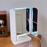 NNEOBA Trifold LED Makeup Mirror - Smart Complementary Beauty Lights