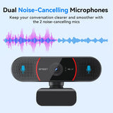 NNEOBA 4K USB Mini Webcam with Sony Sensor Autofocus Black