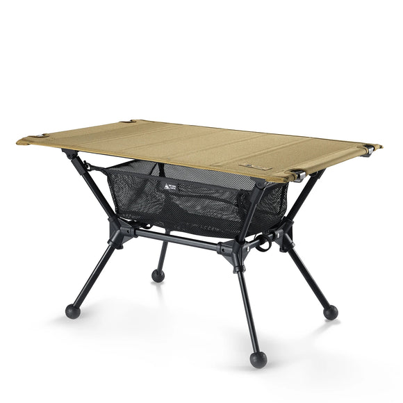 NNEOBA Camping Table with Mesh Storage Pouch Brown