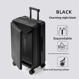 Expandable Front-Opening Suitcase