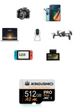 512GB MicroSD Memory Card with max compatibility