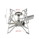 NNEOBA Electronic Ignition Butterfly Cassette Furnace Camping Stove Silver
