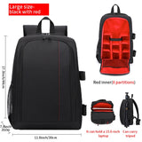 NNEOBA Outdoor Camera Backpack Waterproof Black