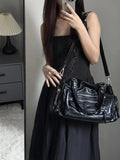 NNEOBA Vintage Black Crossbody Handbag
