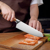 NNEOBA 3-Piece Professional Chef Knife Set Brown