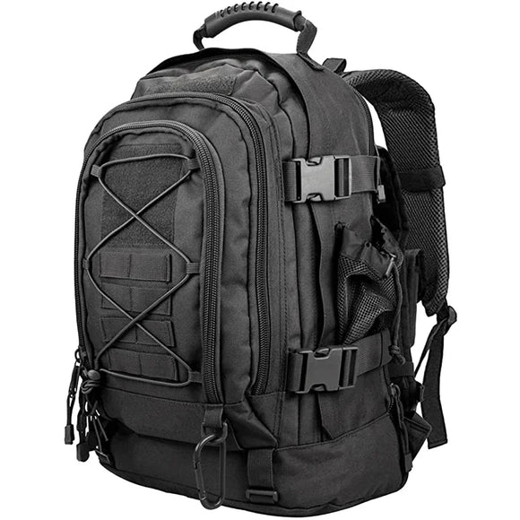 NNEOBA Tactical MOLLE Backpack Heavy-Duty Rucksack Black
