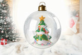 Inflatable Christmas Decoration Ball with LED Lights