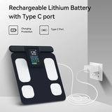 NNEOBA Smart Body Fat Scale with Handle Black