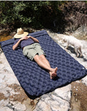 NNEOBA Double Sleeping Pad Inflatable Camping Navy Blue