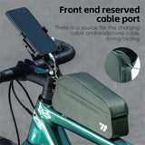 NNEOBA Waterproof Bicycle Top Tube Bag 1L TPU Frame Bag Green