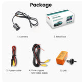 NNEOBA AHD1080P Universal Car Backup Camera Full HD Night Vision Black