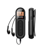 NNEOBA FM Rechargeable Pocket Radio Black